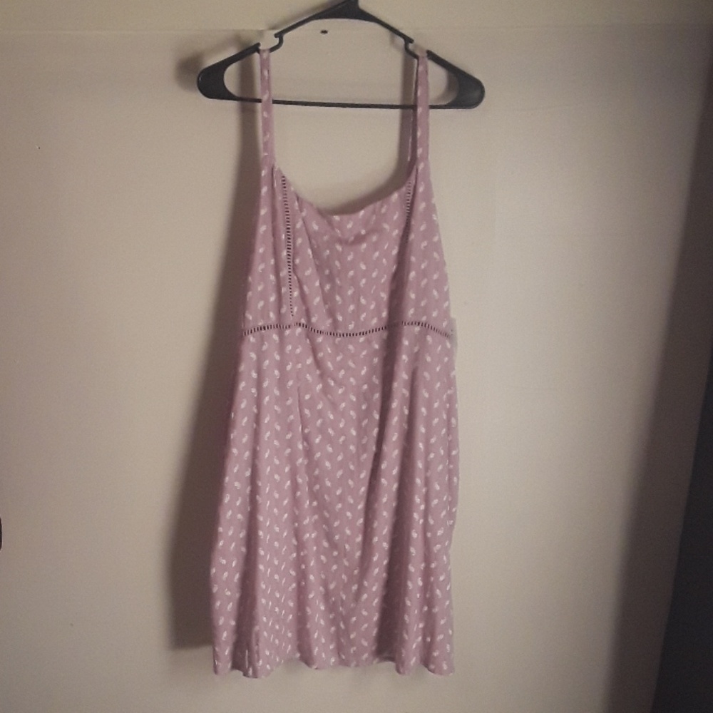Lavender sun dress XL NWT B1G1 = or <